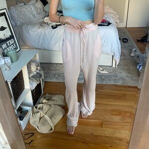 Free People Light Pink Track Pants